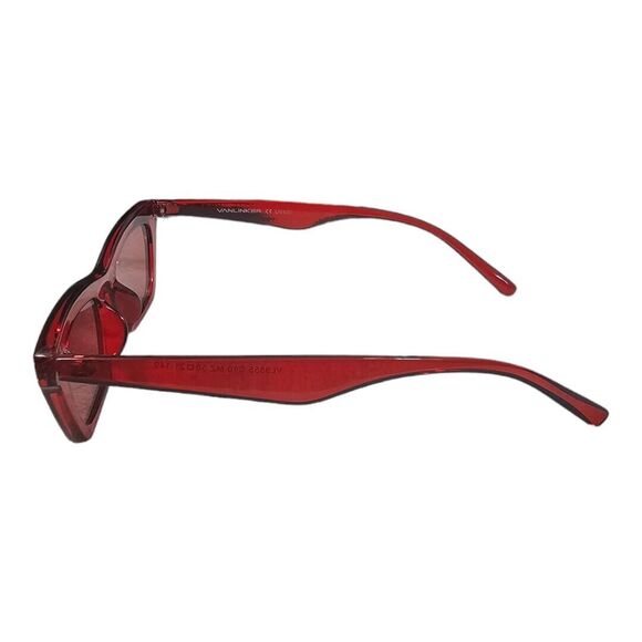 VANLINKER Small Trendy Skinny Cat Eye Sunglasses Women Retro Tiny Square Shade V - Picture 4 of 6